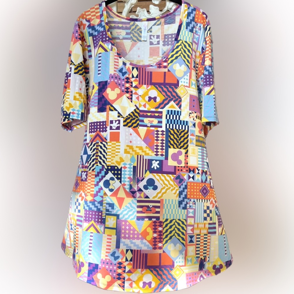 Disney Mickey & Minnie Mouse Licensed Print Swingy Tunic Tee—3XL—NWT